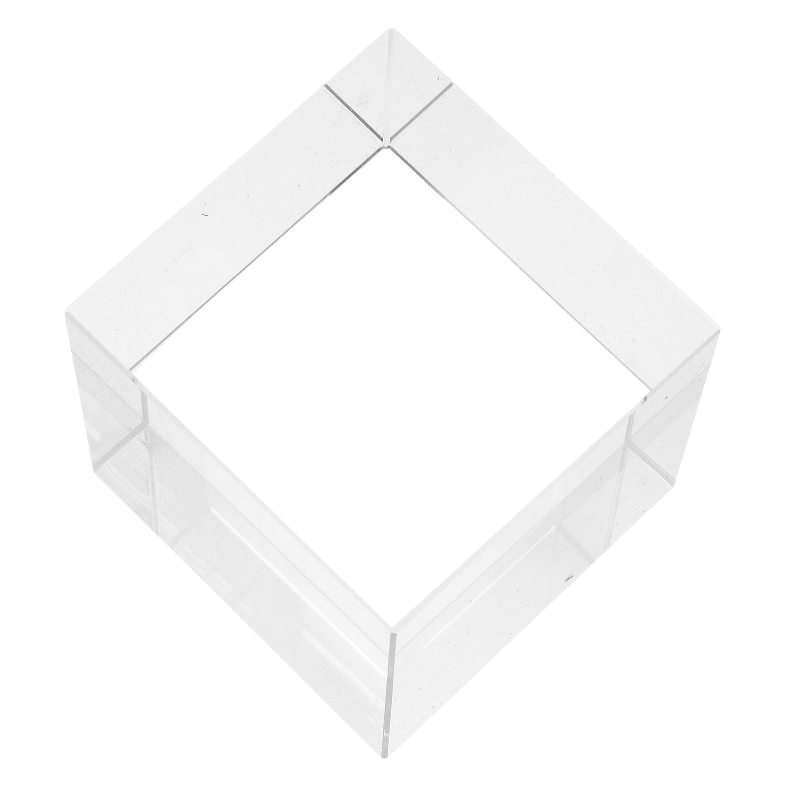 Book Weight Glass - Vierkant kristallen presse-papier, zwaar, helder, decoratief