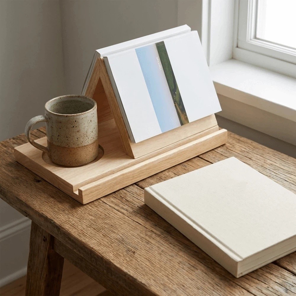 Minimalistische 2-in-1 driehoe - Magazine Holder Rack recensie en prijs