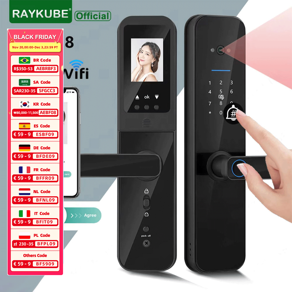 RAYKUBE F008 Tuya Wifi kijkgaa - Letter Opener Brass recensie en prijs